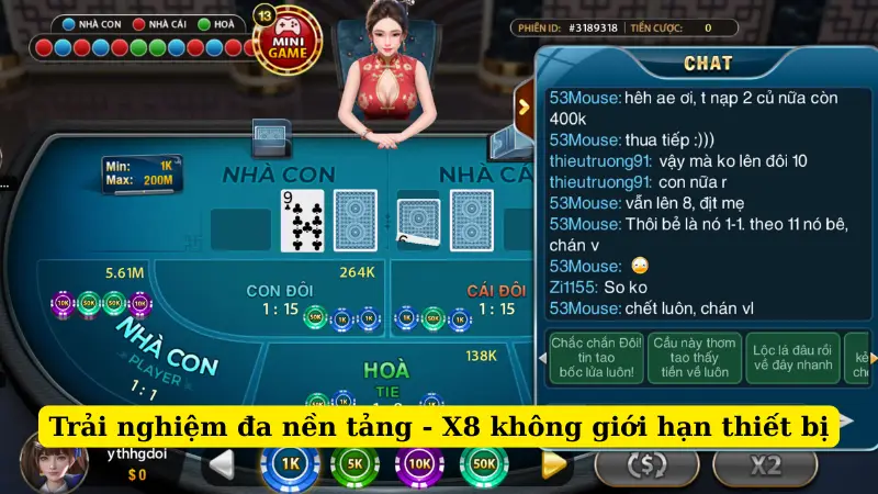 Trải nghiệm đa nền tảng - X8 không giới hạn thiết bị